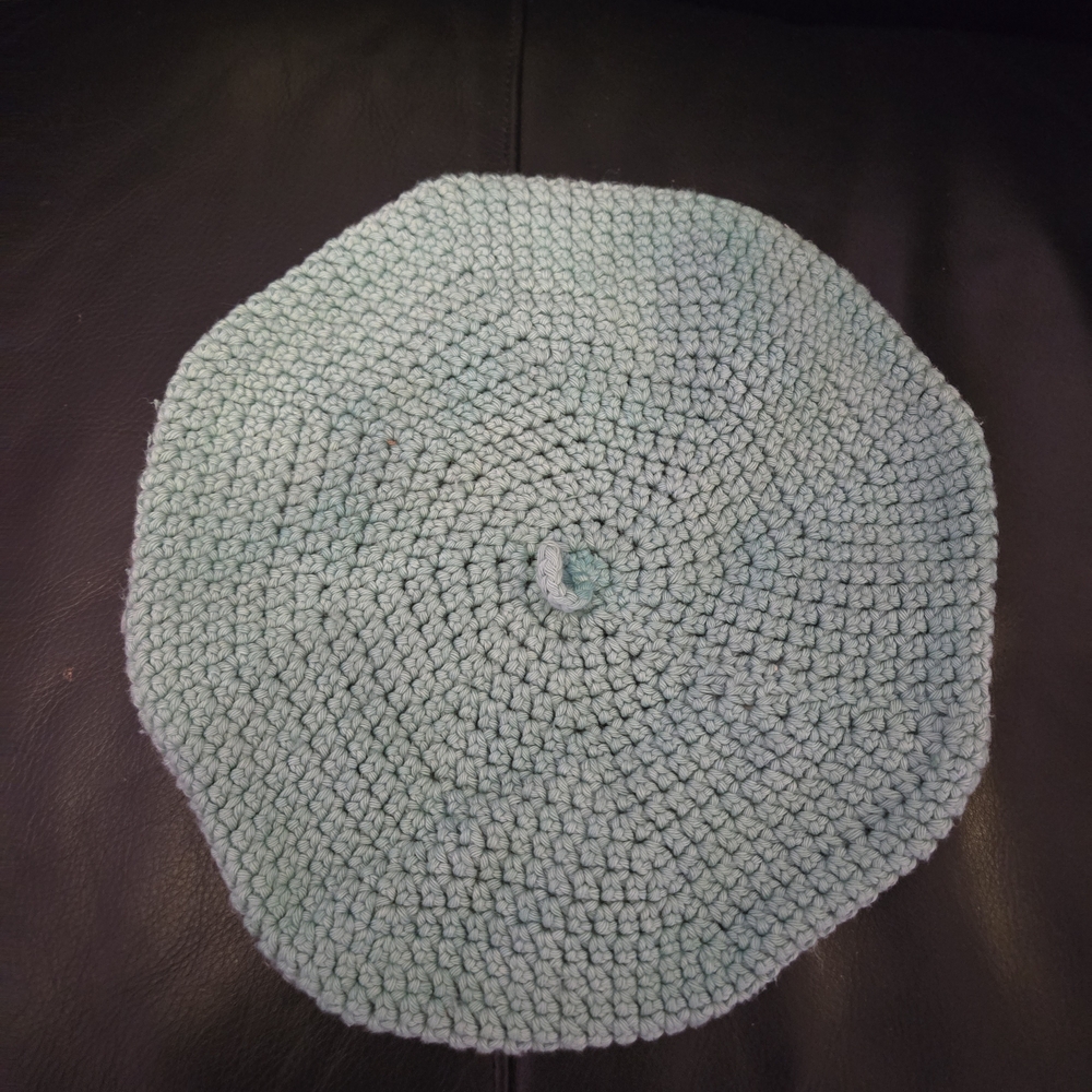 Handmade Crochet Mint Green Hat